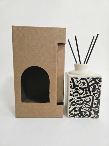 [PF0879] pot ceramique calligraphie home fragrance