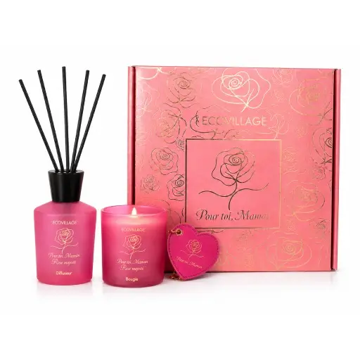 [PF1939] COFFRET MAISON ROSE MAJESTE